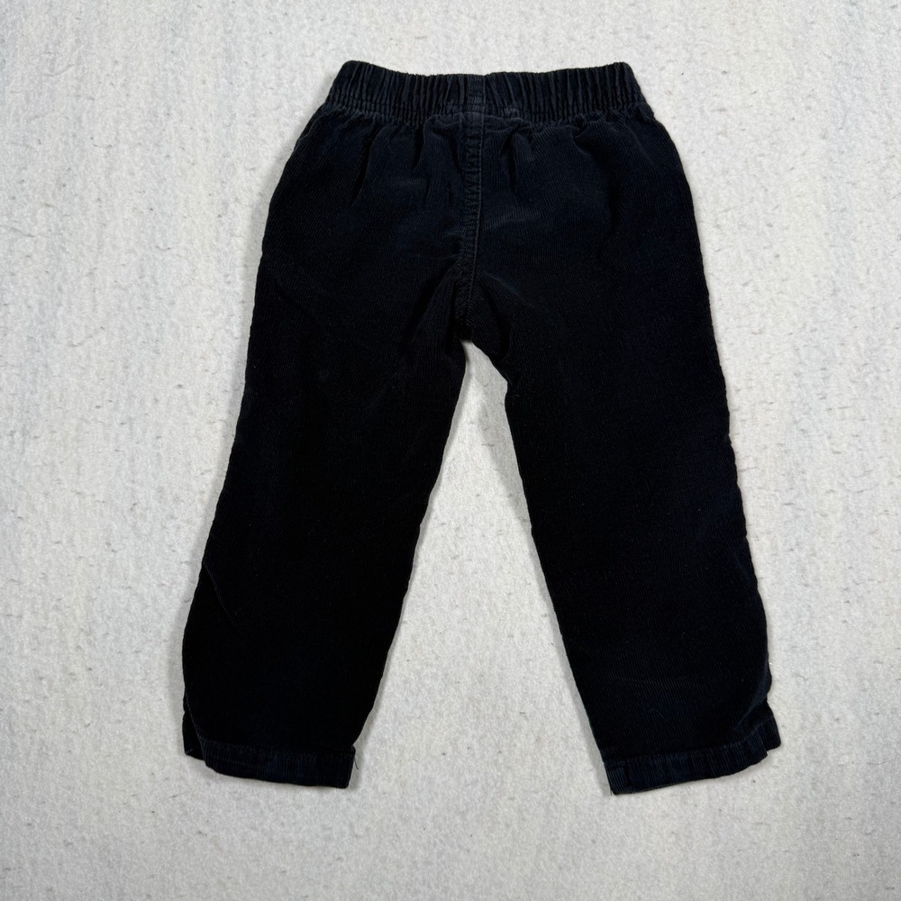 Carters Toddler Boys Black Corduroy Pull On Pants Size 2T Elastic Waist